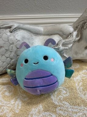 Squishmallows Blue and Purple Aquatic Plush Pet Toy
